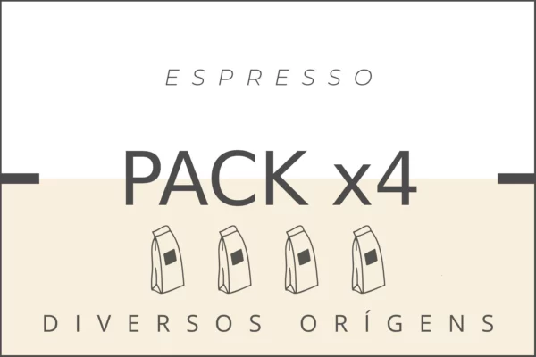 Pack selecció de 4 cafès amb orígens diferents